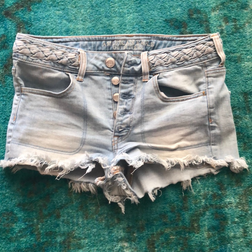 American eagle hi-rise shorts